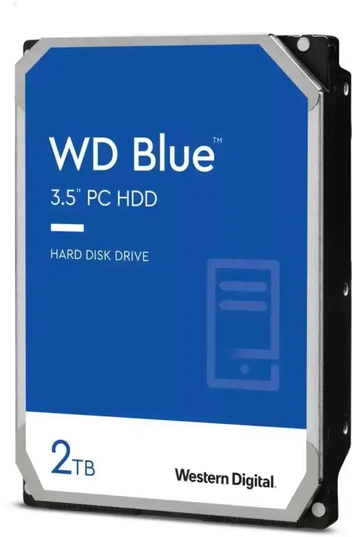 Жесткий диск WD Blue WD20EZBX, 2ТБ, HDD, SATA III, 3.5