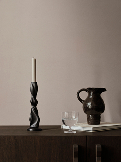 Подсвечник Ferm Living Gale Candle Holder, Medium, Blackened Aluminium
