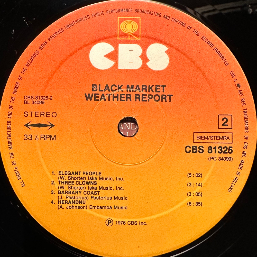 Weather Report - Black Market (Голландия 1976г.)