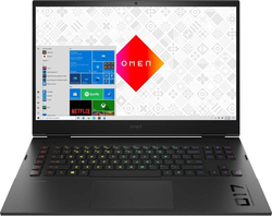 Ноутбук 17,3" HP Omen 17-ck0049ur Core i7 11800H/16Gb/1Tb SSD/NV RTX3060 6Gb/17.3" QHD/Win10 Черный (4E1D1EA)