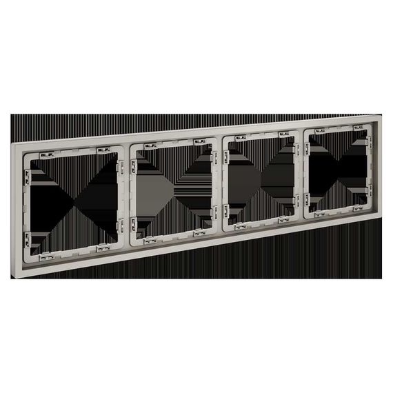 Рамка пластиковая Voltum S70 на 4 поста, (кашемир) VLS100403