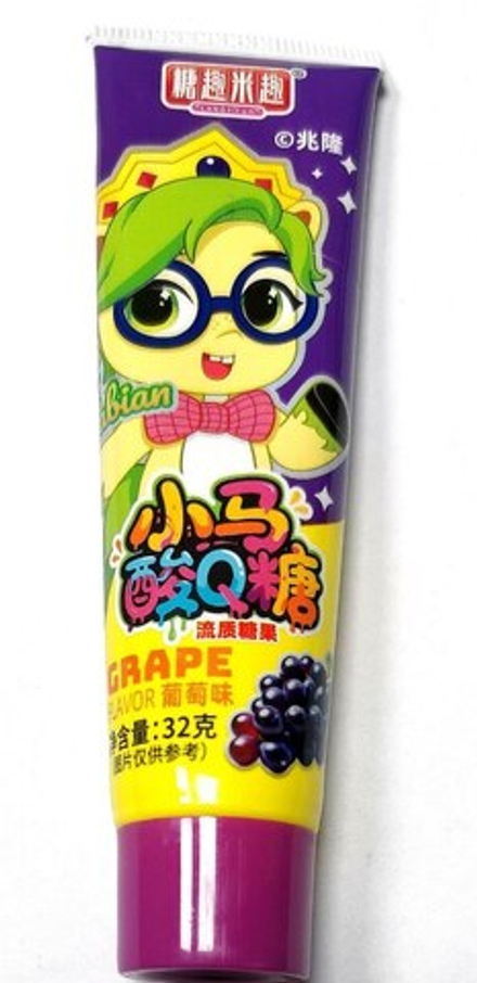 Жевательная резинка Candy Fan 32гр виноград тюбик