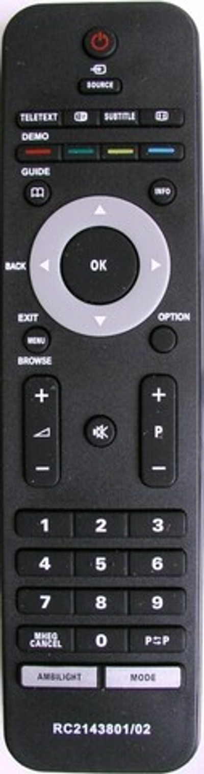 Пульт для телевизоров PHILIPS RC2143801/01 / 3139 228 52872LF (RC2143801/02, RC2143801/01, 3139 228 52871) Ambilight