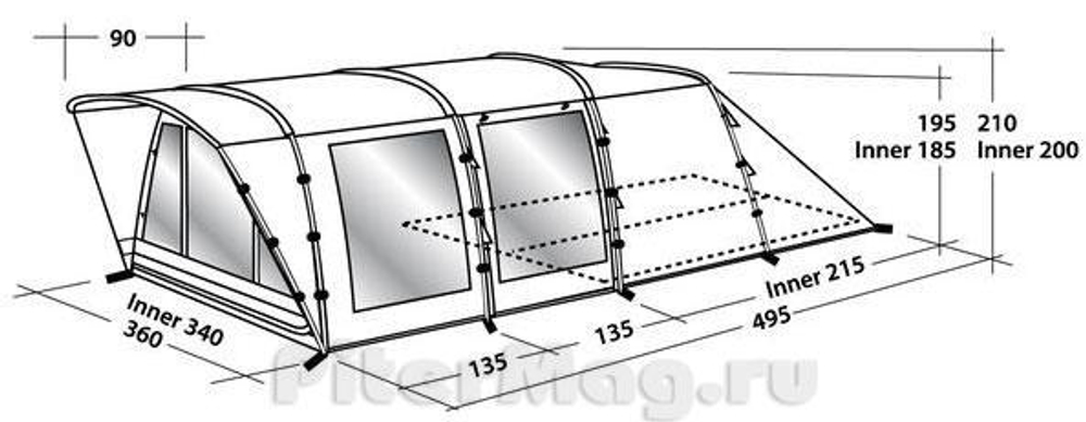 Палатка Easy Camp Boston 600
