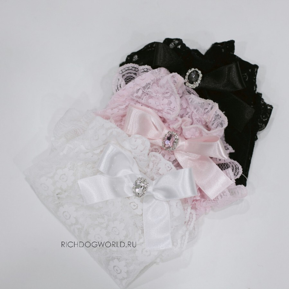 5213 BH Удлиненная блузка с бантом "Lace T-shirt"