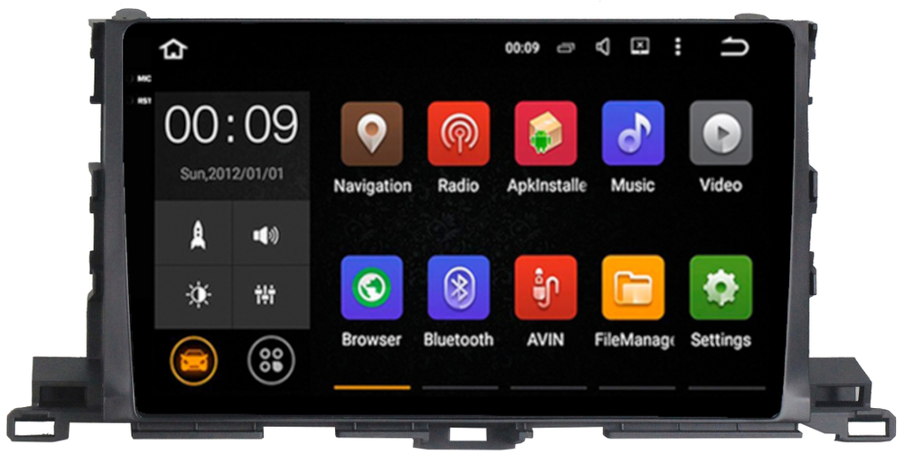 Магнитола для Toyota Highlander 3 2014-2020 - AIROC 2K RX-1112 Android 13, QLed+2K,  ТОП процессор, 8/128, CarPlay, SIM-слот