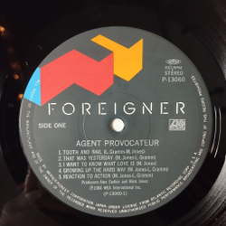 Винтажная виниловая пластинка LP Foreigner Agent Provocateur (Japan 1985) (No Obi) Tooth And Nail