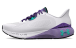 Under Armour HOVR Machina 3 CN fashion and comfortable sports fabric shock absorption non-slip wear-resistant low-cut casual running shoes men's white purple