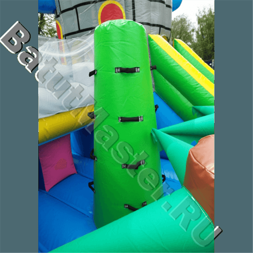 Большой надувной батут "Средневековье" 10*10*5 м