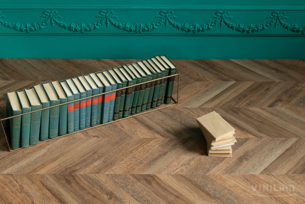 Виниловый ламинат VINILAM PARQUET CHEVRON RI153610CL4 Шеврон Нормандия (1,58)