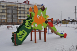 Горка Лисичка 08016 для детской площадки