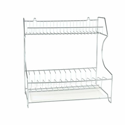 Сушилка для посуды универсальная с поддоном, RUS-285002 Zn