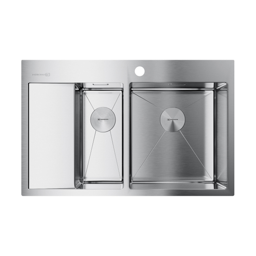 кухонная мойка Omoikiri Akisame 78-2-R-IN нерж. сталь/нержавеющая сталь