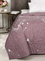 Покрывало на кровать, стеганое, поплин с размерами 215х220