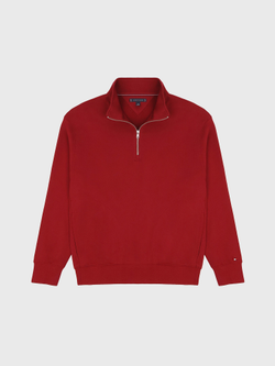 Свитшот на молнии Tommy Hilfiger Classic Quarter- Zip Rouge