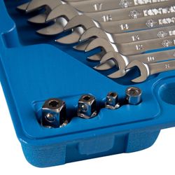 KING TONY (132A13MR) Набор комбинированных трещоточных ключей, 8-19 мм, кейс, 13 предметов