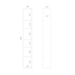 Стеллаж подвесной ML309