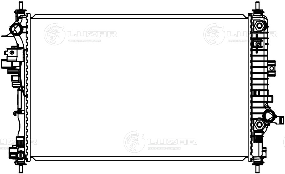 LRc 05102 -  Радиатор охлаждения для а/м Chevrolet Malibu (15-) 2.0T AT