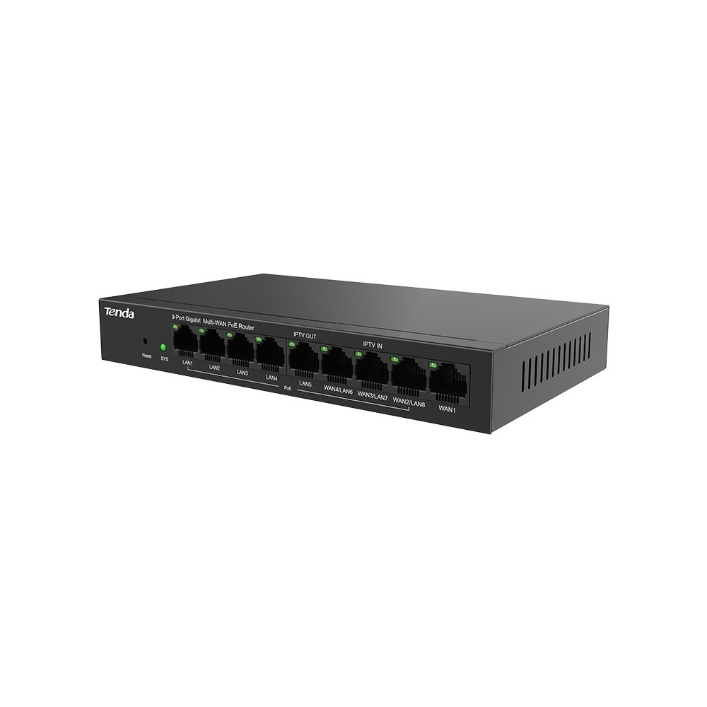 Маршрутизатор TENDA G0-8G-POE 9-портовый гигабитный Ethernet-маршрутизатор PoE