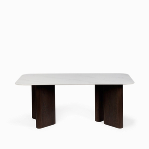 Обеденный стол Fabio 180х90 керамика белый