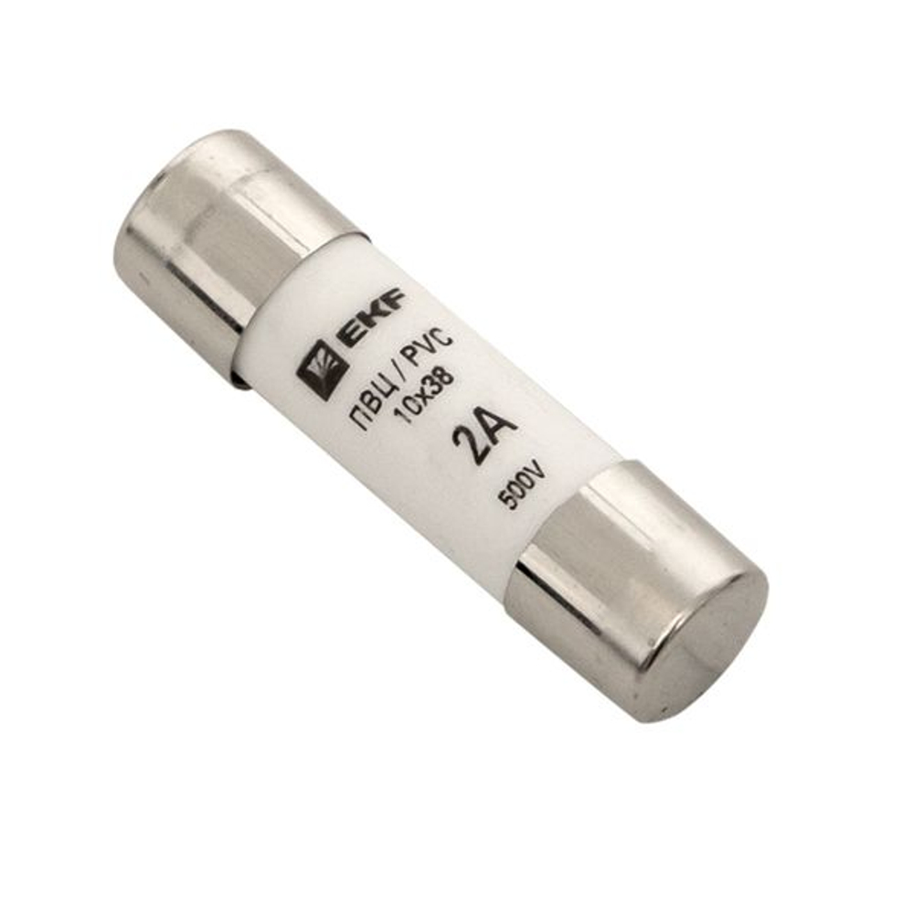 Плавкая вставка цилиндрическая ПВЦ (10x38) 2А EKF (20.00 шт.)