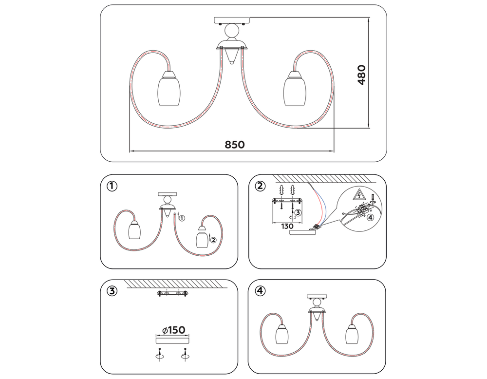 Ambrella Потолочная люстра Traditional TR3120