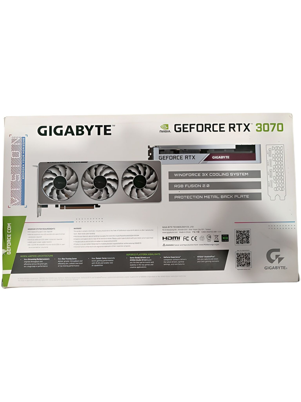 Видеокарта GIGABYTE GeForce RTX 3070 VISION OC 8Gb