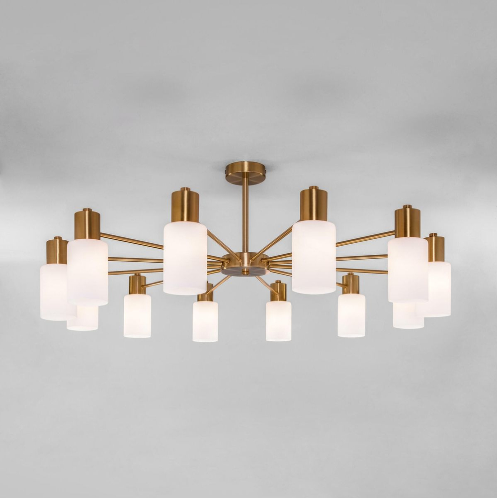 Потолочная люстра Eurosvet Vegga 70160/12 латунь Smart