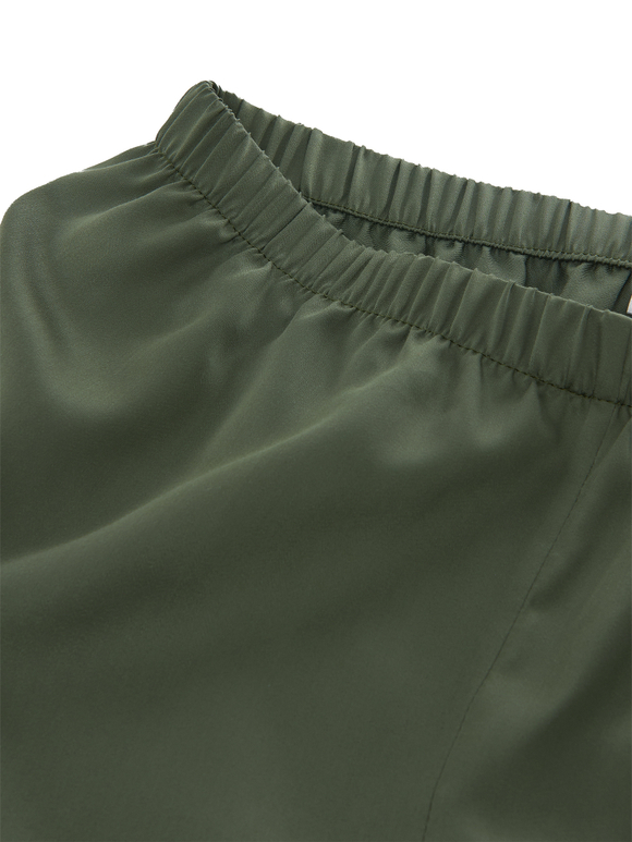 Шорты с кантом из тенселя олива
