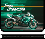 Папка д/тетрадей А4 молния вокруг, печать на пластике 325/230/25 "Мотоцикл мечты 2025" (Пчелка)