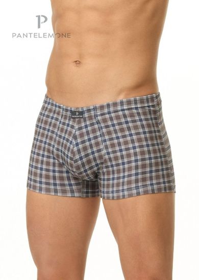 Трусы мужские боксеры Pantelemone PMH-1356, клетка серая