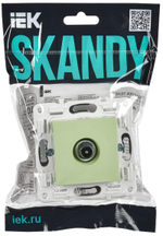 SKANDY Розетка TV проходная SK-A17G мятный IEK