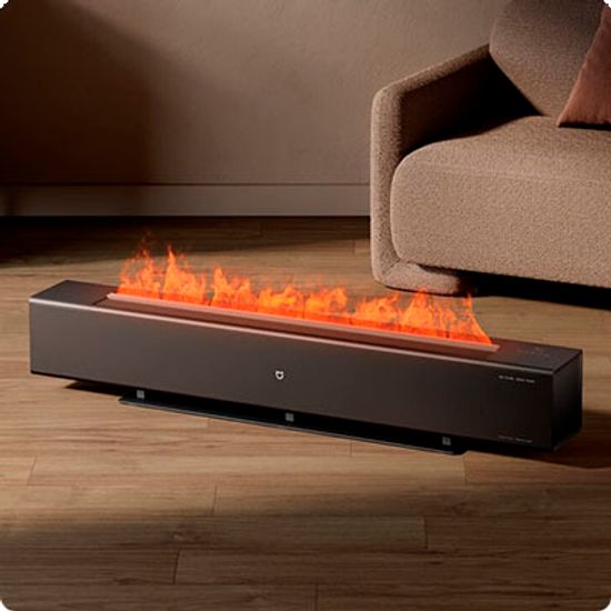 Умный электрический обогреватель Xiaomi Mijia Baseboard Electric Heater Graphene Heating Simulated Flame Edition 2200W ( TJXDNQ06ZM)