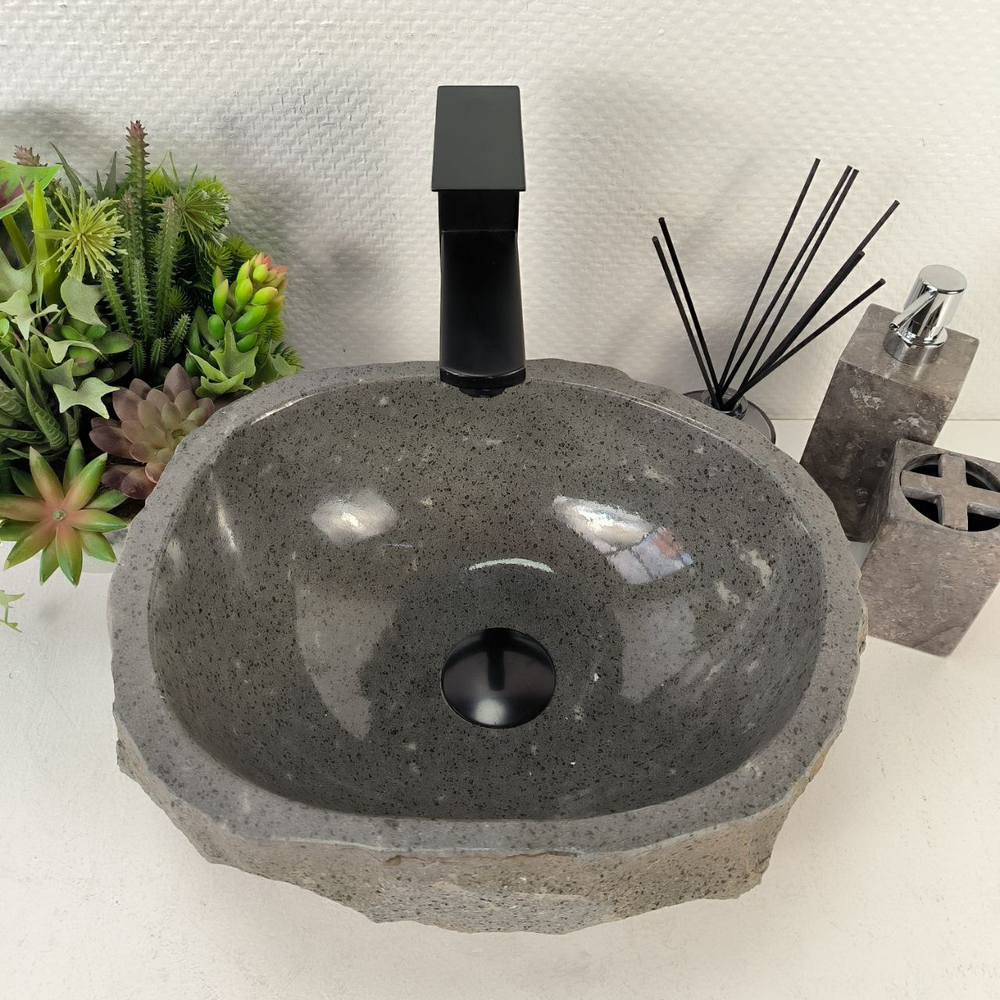 Раковина из андезита Erozy Grey EA-65562 36*31*15 0037