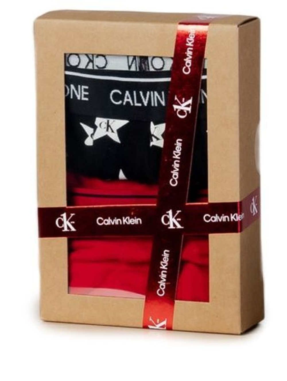 Мужские спортивные боксеры Calvin Klein Trunk 2P - ck star logo print/black/exact