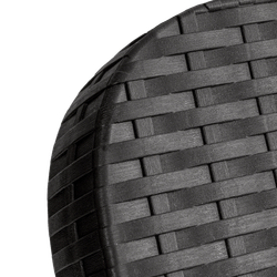 Шезлонг пластиковый "RATTAN" OLA DOM. Антрацит.