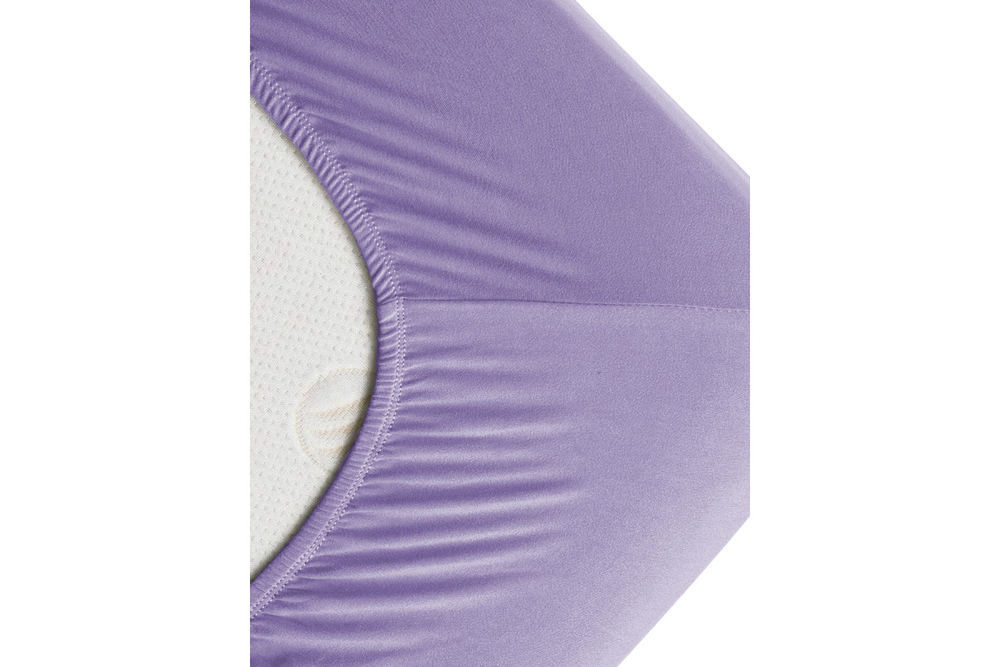 Простынь GoodNight Трикотаж 140х200х20 Лаванда на резинке