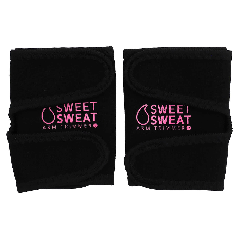 Sports Research, Sweet Sweat, триммеры для рук, средние, черный и розовый, 1 пара