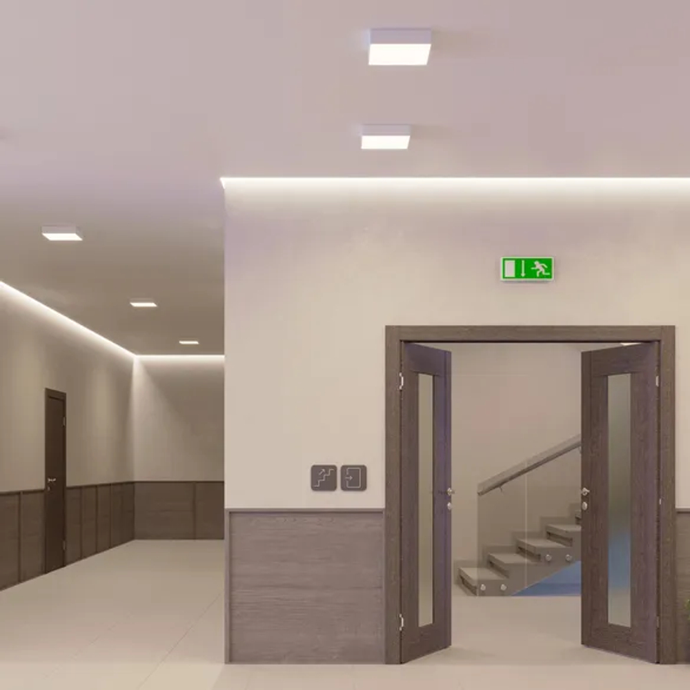 Светильник IM-QUADRO-EMERGENCY-3H-S350x350-33W Warm3000 (WH, 120 deg, 230V) (Arlight, IP40 Металл, 2 года) 041010