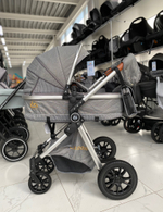 Коляска-трансформер 2в1 V9 Серый текстиль