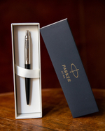 Набор с гравировкой: Ежедневник и ручка Parker Jotter XL Black CT (коричневый)