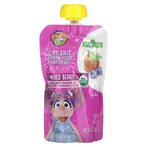 Earth's Best, органический фруктовый йогурт, для детей от 2 лет, ягодное ассорти, 120 г (4,2 унции)
