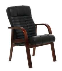 Кресло для посетителей Atlant D черная кожа