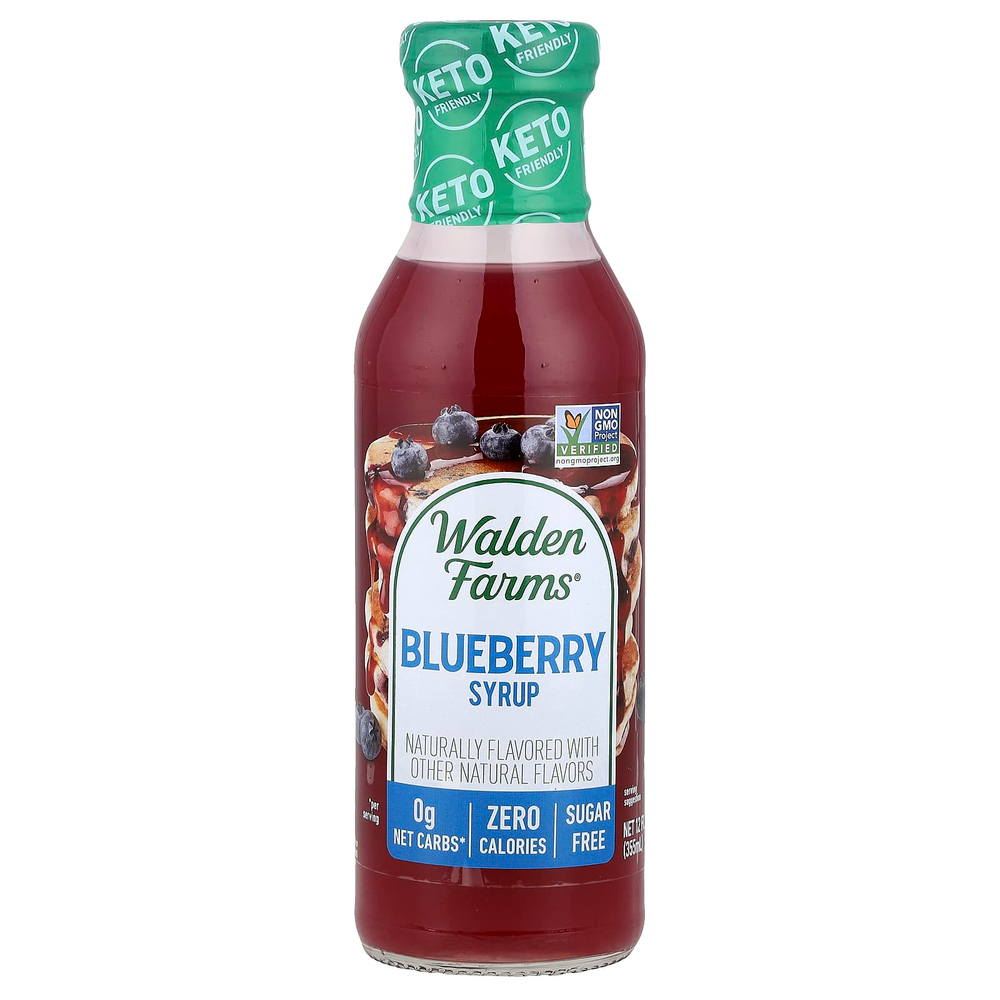Walden Farms, Черничный сироп, 12 жидких унций (355 мл)