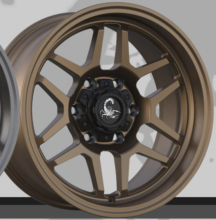Диск колёсный кованый AGILITY FORCE UT760 R17 8,0 ET0 Matte Bronze