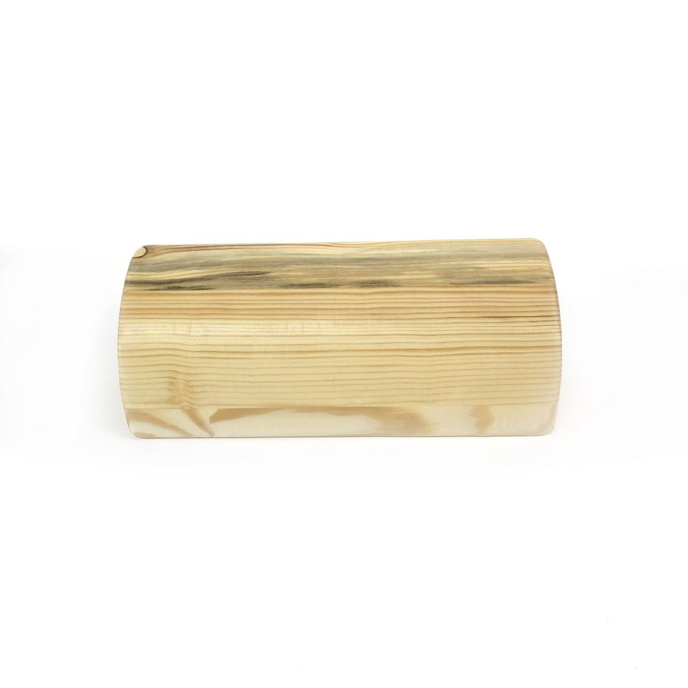 Кирпич для йоги полукруглый деревянный лак