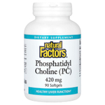 Natural Factors, фосфатидилхолин (ФХ), 420 мг, 90 капсул
