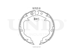 Колодки тормозные бараб. задние UNIO BRP-10098
