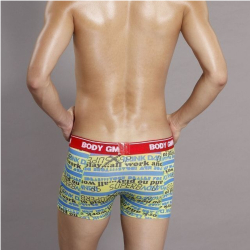 Мужские трусы боксеры GMW Yellow Blue Boxer