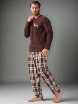 пижама длинный рукав с брюками